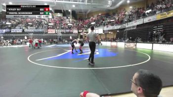125 lbs Champ. Round 1 - Kyley Sly, Herington Hs vs Tristel Schroeder, Haven HS