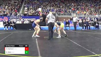 Girls-140 lbs 1st Place Match - Danni Swihart, Hanover-Horton vs Ryen Allen, Goodrich HS