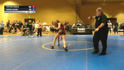 130 lbs 5th Place Match - Payton Hinkle, Misfits Girls Wrestling vs Reese Adams, Savage Wrestling Academy