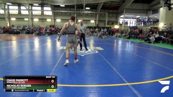 149 lbs Quarterfinal - Chase Parrott, Springfield College vs Nicholas Roeger, Castleton University