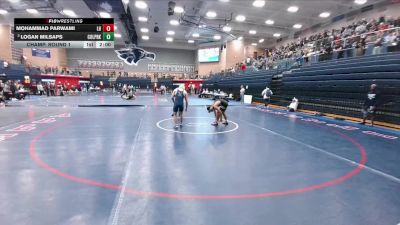 150 lbs Champ. Round 1 - Logan Milsaps, CW College Park vs Mohammad Parwami, Richardson Lake Highlands