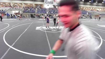 82 lbs Consolation - Kalijah Gonzales, Kingdom vs Myles Wolf, West Texas Grapplers