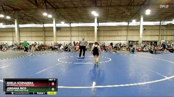 75 lbs Quarterfinal - Amelia Schmadeka, Grangeville Youth Wrestling vs Jordana Rico, Grizzly Wrestling Club