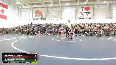 93 lbs Quarterfinal - Anthony Scolaro, Gorilla Grapplers Wrestling Club vs Alesandro Restrepo, Club Not Listed