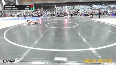 124 lbs Quarterfinal - Anna Krizan, Ladysmith Lumberjacks vs Genesis Chavez, CPA Wrestling
