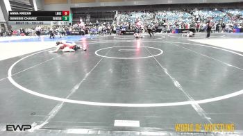 124 lbs Quarterfinal - Anna Krizan, Ladysmith Lumberjacks vs Genesis Chavez, CPA Wrestling