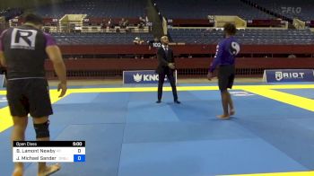 Brandon Lamont Newby vs James Michael Sanders 2024 Pan IBJJF Jiu-Jitsu No-Gi Championship