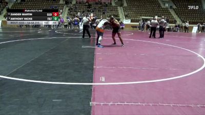 1A-4A 215 Cons. Round 4 - Anthony Hicks, Fultondale vs Zander Martin, Cleburne County