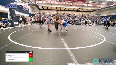 110 lbs Rr Rnd 2 - Bristen Puga, Piedmont vs Drake Breslin, Choctaw Ironman Youth Wrestling