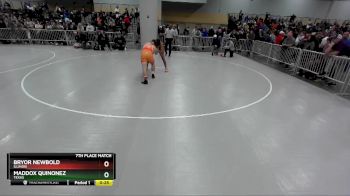 190 lbs 7th Place Match - Bryor Newbold, Illinois vs Maddox Quinonez, Texas