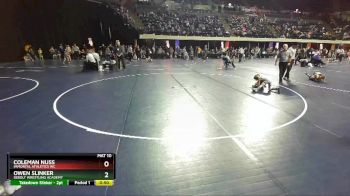 49 lbs Quarterfinal - Owen Slinker, Sebolt Wrestling Academy vs Coleman Nuss, Immortal Athletics WC