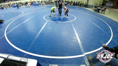 80 lbs Consi Of 16 #2 - Jonah Flores, Amped Wrestling Club vs Baylin Wigington, Blaine County Grapplers