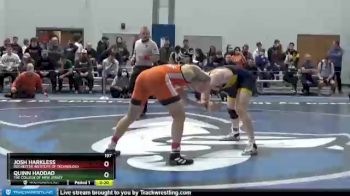 197 lbs Semifinal - Quinn Haddad, The College Of New Jersey vs Josh Harkless, Rochester Institute Of Technology
