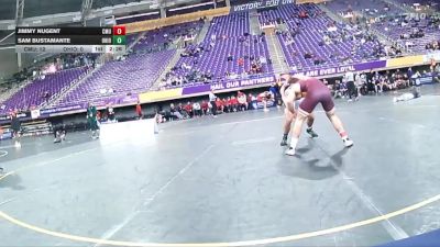 149 lbs Finals (2 Team) - Jimmy Nugent, Central Michigan vs Sam Bustamante, Ohio