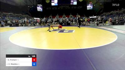 100 lbs Rnd Of 32 - Oliver Pulliam, TX vs Connor Maddox, IN