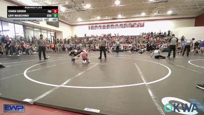 66 lbs Rr Rnd 4 - Owen Green, Perry Wrestling Academy vs Levi Maschino, Kingfisher YellowJackets