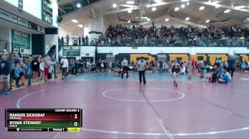 95 lbs Champ. Round 2 - Ranger Zickgraf, Meridian vs Ryder Stewart, Eagle
