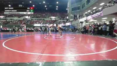150 lbs Quarterfinal - Jarrett Degen, Big Game Wrestling Club MT vs Jeff Jones, Belgrade Wrestling Club