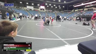 55 lbs Quarterfinal - Bentli Coash, El Dorado Wrestling Club vs Boston Brooks, Winfield