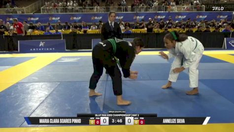 Maria Clara Soares Pinho vs Annelize Silva 2026 Pan Kids Jiu-Jitsu IBJJF Championship