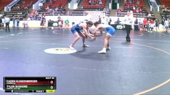 155 lbs Champ. Round 1 - Tyler Bashore, Capital City WC vs Caden Klinkenberger, Lapeer HS