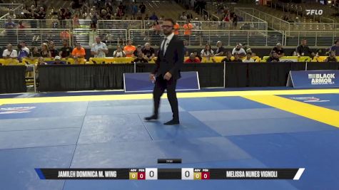 Melissa Nunes Vignoli vs Jamileh Dominica M. Wing 2025 Pan Kids Jiu-Jitsu IBJJF Championship