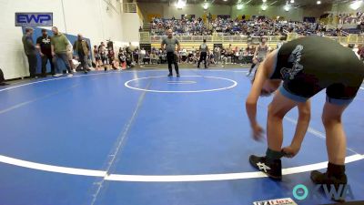 80 lbs Semifinal - Ely Garrett, Cowboy Wrestling Club vs Brexton Niday, Bartlesville Wrestling Club