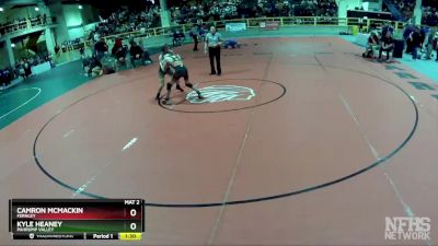 106 lbs Quarterfinal - Camron Mcmackin, Fernley vs Kyle Heaney, Pahrump Valley