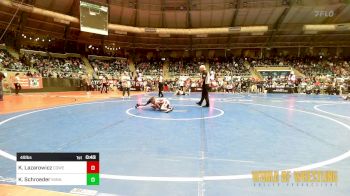 49 lbs Consi Of 16 #1 - Konnor Lazarowicz, Coweta Tiger Wrestling vs Kipton Schroeder, Minnesota Elite