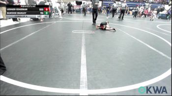 40 lbs Consi Of 4 - Ledger Edgeman, Rough Riders vs Elwood Manley, Perry Wrestling Academy