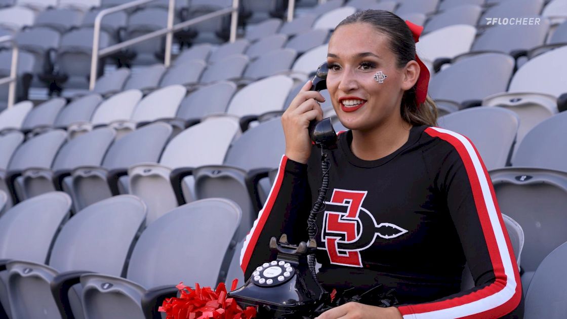 SDSU Cheerleaders Make A Phone Call To Their Younger Self