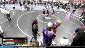 144 lbs Champ. Round 3 - Michael Fritz, Orting vs Logan Bradley, Coeur D`Alene High School