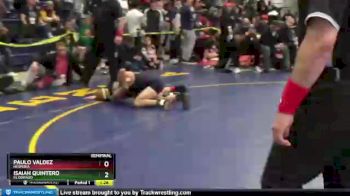 106 lbs Semifinal - Isaiah Quintero, El Dorado vs Paulo Valdez, Hesperia