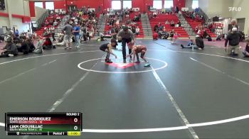 65 lbs Round 2 (4 Team) - Emerson Rodriguez, North Region Team A vs Liam Crousillac, South Region Team A