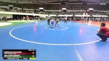 Rookie 6-8 90 Quarterfinal - Christian Richards, Tabb Wrestling Club vs Benjamin Robson, Williamsburg Wrestling Club