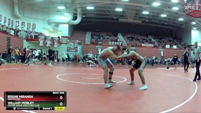 190 lbs Cons. Round 2 - Edgar Miranda, Unattached vs William Mobley, Center Grove Wrestling Club