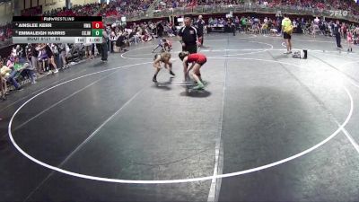 65 lbs Cons. Semi - Ainslee Kerr, HWA vs Emmaleigh Harris, Central City JR. Wrestling