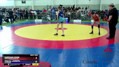 41kg Quarterfinal - Harshan Mann, Guru Gobind Singh WC vs Pascal Lavertu, Jr Huskies