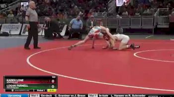 160 lbs Cons. Round 1 - Kaden Lone, NorthWood vs Logan Farnell, Maconaquah