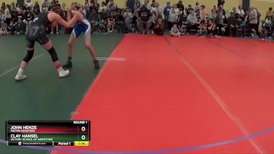 130 lbs Round 1 - Clay Hansel, Victory School Of Wrestling vs John Henze, Milton Monsters