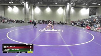 105 lbs Quarterfinal - Kelsey Watts, Nixa vs Lillian Cottongim, Lebanon