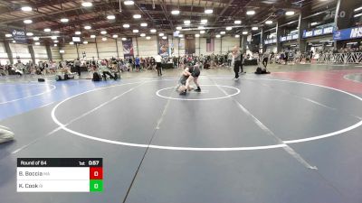 100 lbs Round Of 64 - Brayden Boccia, MA vs Kaiden Cook, RI