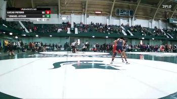 141 lbs Quarterfinal - Ismael Ayoub, Kent State vs Lucas Peters, Indiana