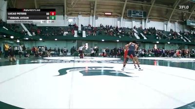 141 lbs Quarterfinal - Ismael Ayoub, Kent State vs Lucas Peters, Indiana