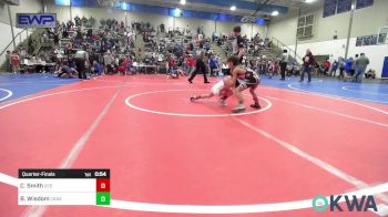 61 lbs Quarterfinal - Clayton Smith, Gentry Youth Wrestling vs Brantley Wisdom, Caney Valley Wrestling