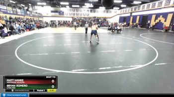 197 lbs Cons. Round 2 - Matt Hanke, Wisconsin-Oshkosh vs Bryan Romero, Lakeland