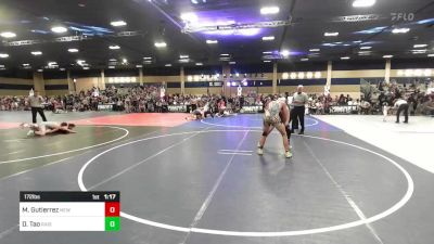 172 lbs Semifinal - Mario Gutierrez, New Mexico Royalty WC vs Davis Tao, Raise WC