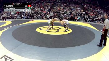 D1-106 lbs 1st Place Match - Loc Webber, Dub. Coffman vs D.J. Otero, Lorain