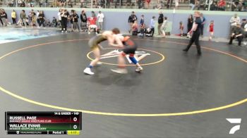149 lbs X Bracket - Wallace Evans, Interior Grappling Academy vs Russell Page, Baranof Bruins Wrestling Club