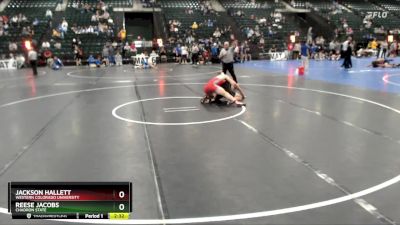 197 lbs Cons. Round 6 - Reese Jacobs, Chadron State vs Jackson Hallett, Western Colorado University